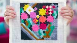 Free-form Needlepoint Sampler