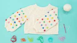 Design and Crochet a Top-Down Bobble Sweater