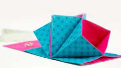 Two vintage-inspired accordion travel pouches made in Faith Hale's Sew An Accordion Travel Pouch class on Creativebug