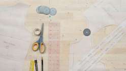 The materials needed to draft and sew a tiered dress in Sanae Ishida's Draft and Sew a Tiered Dress class on Creativebug