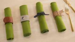 Make Leather Napkin Rings