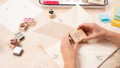 A Valentine's Day-themed folded Victorian puzzle purses being made in Courtney Cerruti's Make a Victorian Puzzle Purse class on Creativebug.