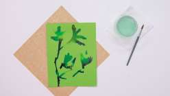 A painting made by e bond in her Drawing Disrupted: 15 Experiments class on Creativebug.