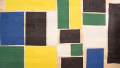 Pieces of fabric laid out to make a jogakbo in Mimi Shim's Jogakbo: The Art of Korean Patchwork class on Creativebug
