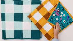 Make to Give: Sew a Gingham Crib Quilt