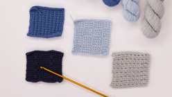 A selection of swatches from Lisa Solomon's Tunisian Crochet Daily Practice class on Creativebug