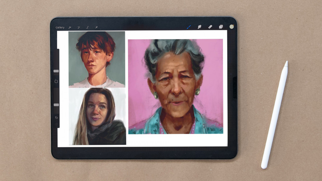 Digital Portrait Painting in Procreate by David Tenorio - Creativebug
