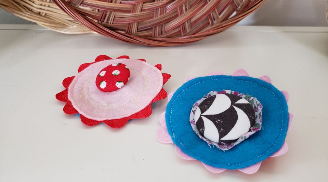 Fabric-Covered Button Badges: 4/10/18
