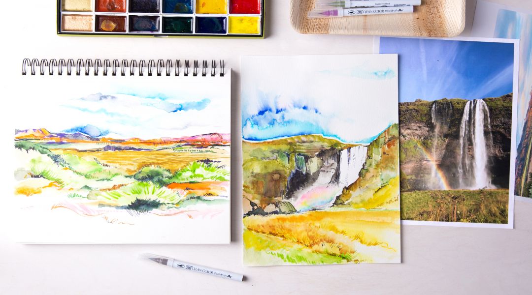 Landscape Watercolor Painting: Working from Photos