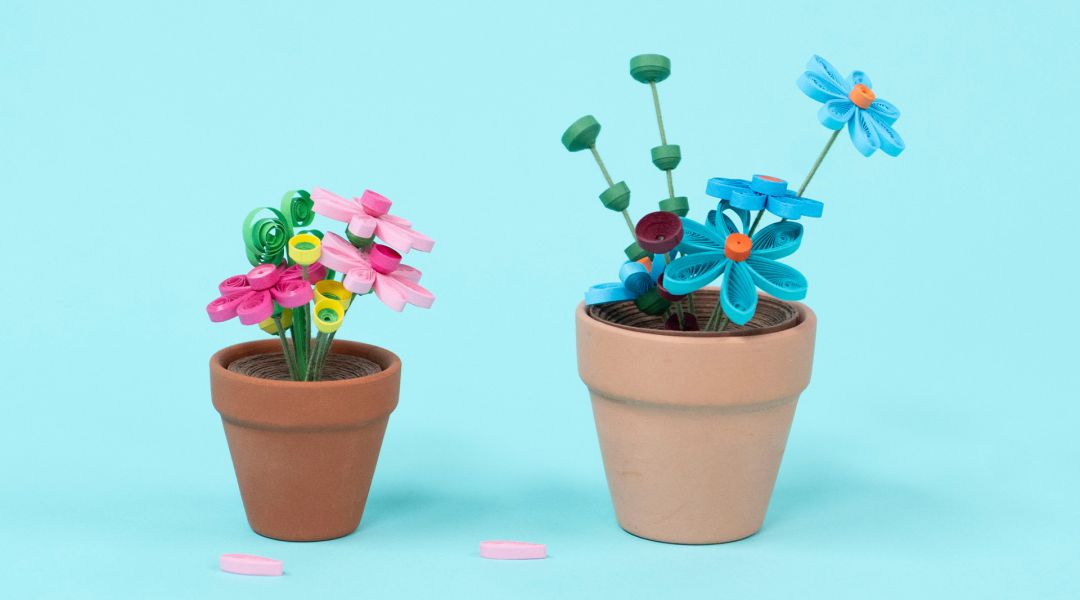 Paper Quill Mini Potted Flowers