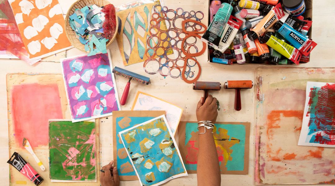 Creativebug VIP Live Event: Three Hours of Gelli Plate Play with e bond