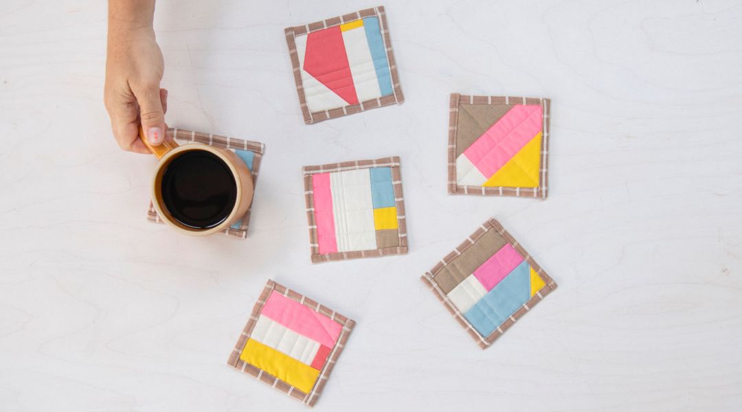 Quilt-As-You-Go Coasters