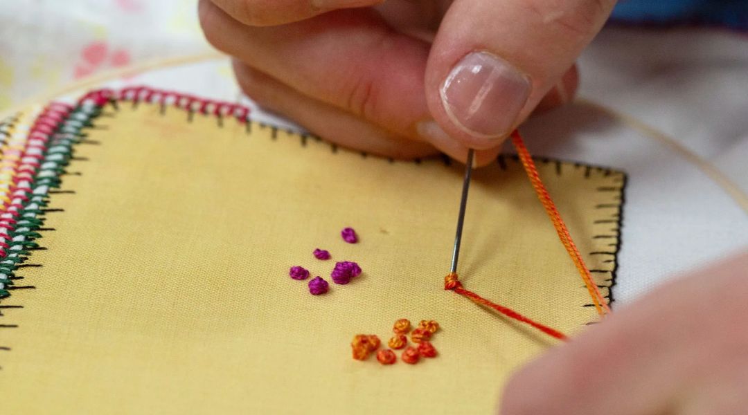 How To Embroider a French Knot