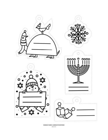 Gift Tags for Hanukkah