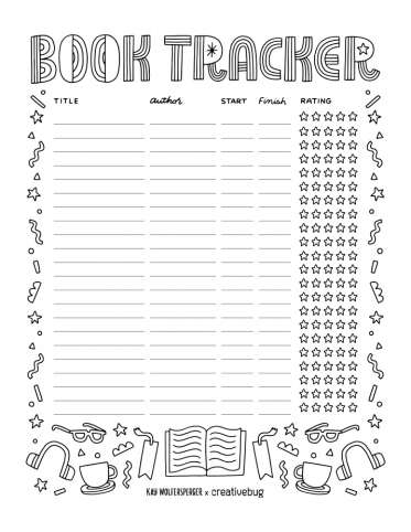 Reading Challenge Book Tracker Printable