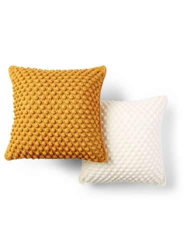 Crochet Bobble-Licious Pillows