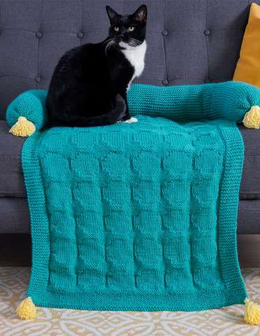 Circle Stitch Knit Sofa Saver