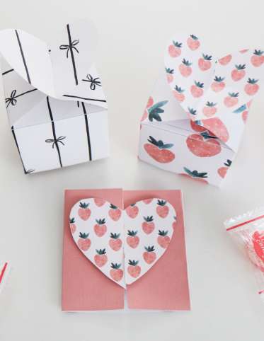 Valentine’s Day Folded Boxes