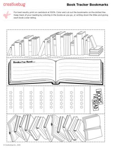 Book Tracker Bookmarks