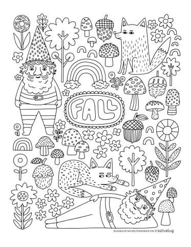 Fall Coloring Page