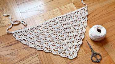Lacy Crochet Bandana