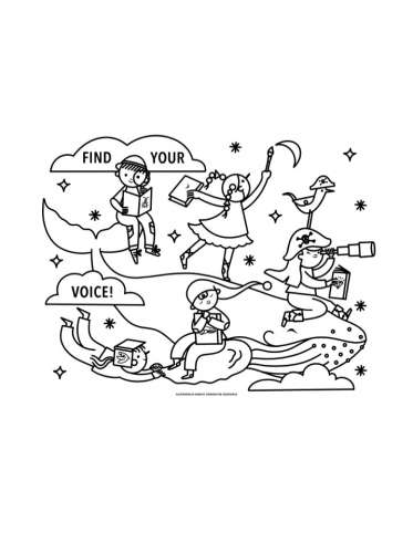 Find Your Voice Coloring Page