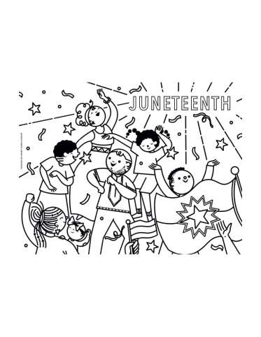 Commemorate Juneteenth Coloring Page