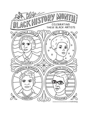 Celebrating Black History Coloring Page