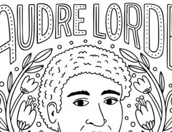 Audre Lorde Coloring Page