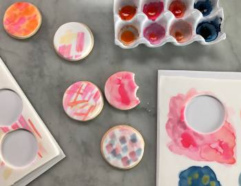 Watercolor Cookies with Wilton: 5/18/17