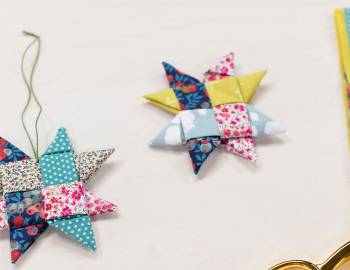Woven Fabric Star Ornament
