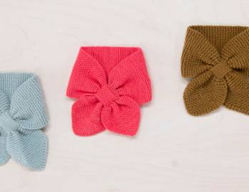 Knit a Bow Scarf