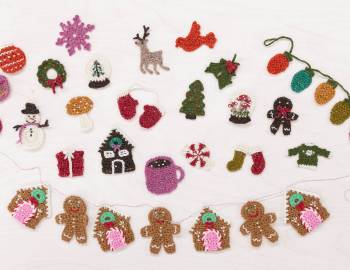 Deck The Halls: 20 Holiday Crochet Appliqués
