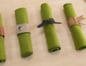 Make Leather Napkin Rings