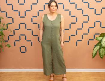 Draft and Sew a Button-Down Jumpsuit