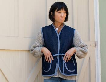 Sew a Denim and Sherpa Vest